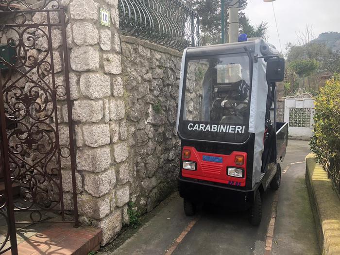 Capri,spesa a casa con mezzo speciale CC