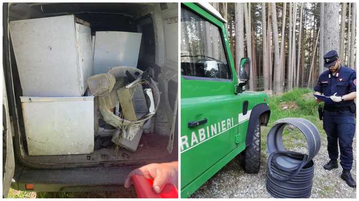 Ambiente:trasportavano rifiuti in un area del Parco della Sila,denunciati
