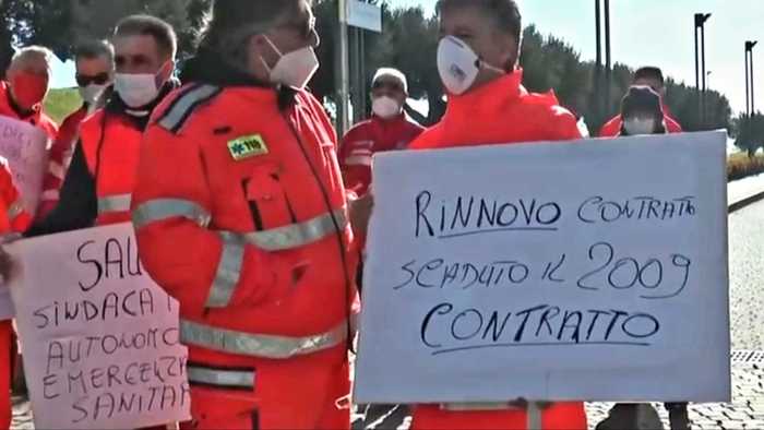 Covid: sit in personale 118 Catanzaro, tagliate indennità