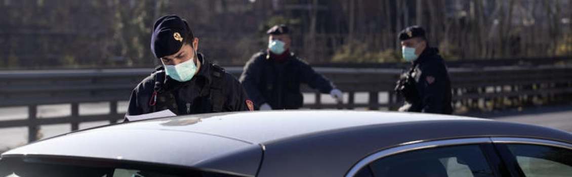 Coronavirus: controlli su statale 16