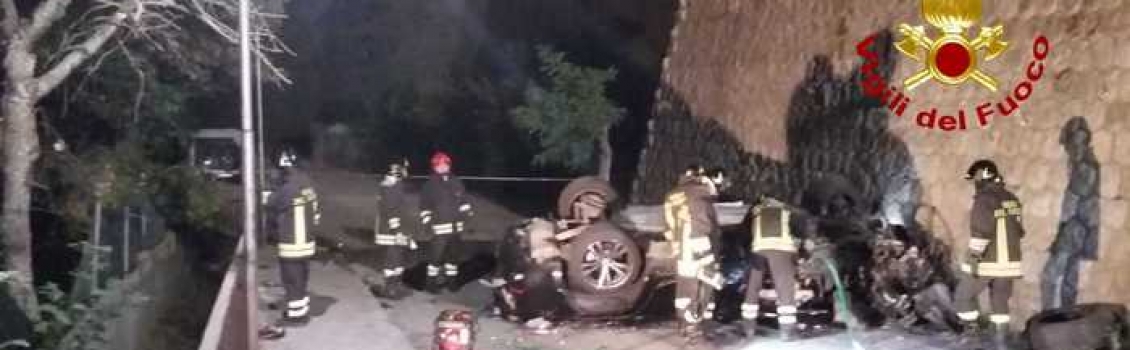 Incidenti stradali: auto fuori strada, muore un 28enne